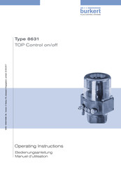 Burkert 8631 Operating Instructions Manual