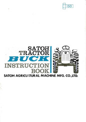 satoh Buck S-470 Instruction Book