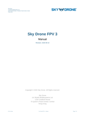 Sky Drone FPV 3 Manual