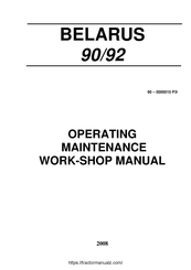 MTW Belarus 92 Operating Manual