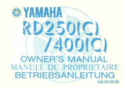 Yamaha RD250(C) Owner's Manual