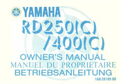 Yamaha RD400(C) Owner's Manual