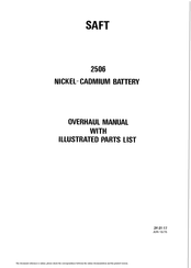 Saft 2506 Overhaul Manual