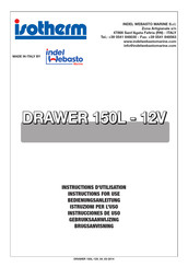 Indel Webasto Marine Isotherm Drawer DR 150L Instructions For Use Manual