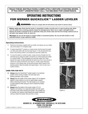 Werner QUICKCLICK Operating Instructions