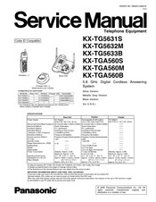 Panasonic KX-TG5631S Service Manual