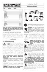 Enerpac L1608 Instruction Sheet