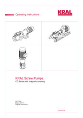 Kral CG Series Operating Instructions Manual
