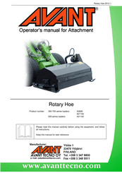 AVANT A21163 Operator's Manual