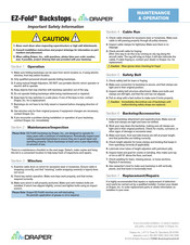Draper TF-20J Maintenance & Operation Manual