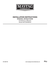 Maytag MAT20MNBKW Installation Instructions Manual