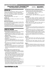 M-System M2XRP2 Instruction Manual