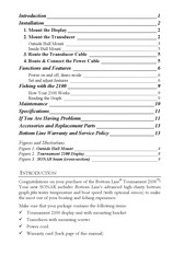 Bottom Line Tournament 2100 Manual