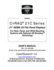 CyberResearch CyRAQ 21C Series User Manual
