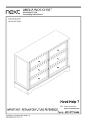 Next AMELIA 897018 Assembly Instructions Manual