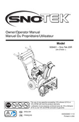 Ariens Sno-Tek 20R Owner's/Operator's Manual