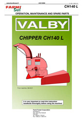 Farmi Forest VALBY CH140 L Operation, Maintenance And Spare Parts