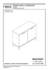 Next BRONX SMALL SIDEBOARD 194648 Assembly Instructions Manual