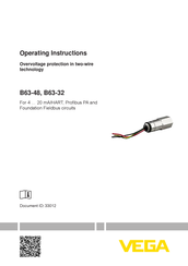 Vega B63-32 Operating Instructions Manual