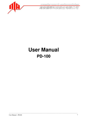 MA PD-100 User Manual