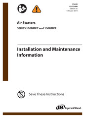 Ingersoll-Rand 150BMPE Series Installation And Maintenance Information
