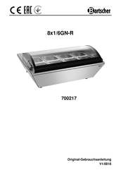 Bartscher Hot display unit 8x1/6GN-R Instruction Manual