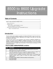 Orban Optimod-FM 8500 Upgrade Instructions
