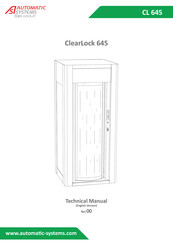 Automatic Systems ClearLock 645 Technical Manual