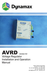 Dynamax AVRD 3.2 Installation And Operation Manual