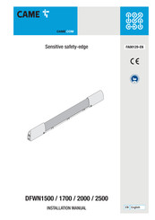 CAME DFWN2500 Installation Manual