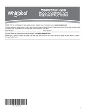 Whirlpool PR4LCLPACUX User Instructions