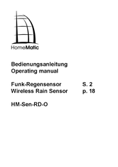 Homematic HM-Sen-RD-O Operating Manual