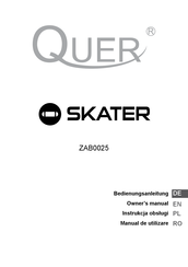 Quer SKATER ZAB0025 Owner's Manual