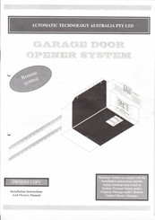Automatic Technology Australia Securalift GDO 2v4 Installation Instructions And Owner's Manual