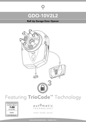 Automatic Technology Toro GDO-10V2L2 Installation Instructions Manual