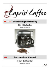 Caprisi Caffee 55 00 53 Instruction Manual