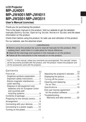 Hitachi MP-JW4011 User Manual