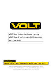 Volt VAL-91 Series Installation & Maintenance Manual
