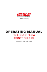Halma ALICAT SCIENTIFIC LC Operating Manual