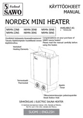 Sawo NRMN-23NB Manual