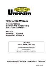 Uni-ram UG5000W Operating Manual