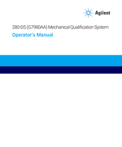 Agilent Technologies 280-DS Operator's Manual