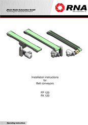 RNA FP 120 Installation Instructions Manual