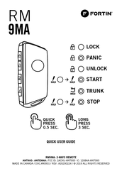 Fortin RM9MA Quick User Manual