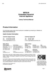 Arcom MERLIN (ROM-DOS/Sockets) Technical Manual