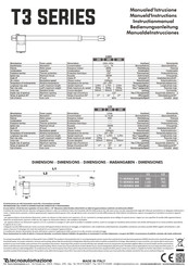 Tecno Automazione T3 400 Series Instruction Manual