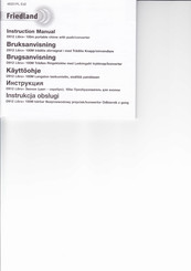 FRIEDLAND Libra+ D912 Instruction Manual