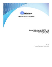 Telebyte 458-LM-A1-30-TR114 Reference Manual