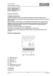 Jung PMK 360 WW Operating Instructions Manual