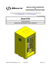 Haws 8785 Installation, Operation & Maintenance Instructions Manual
